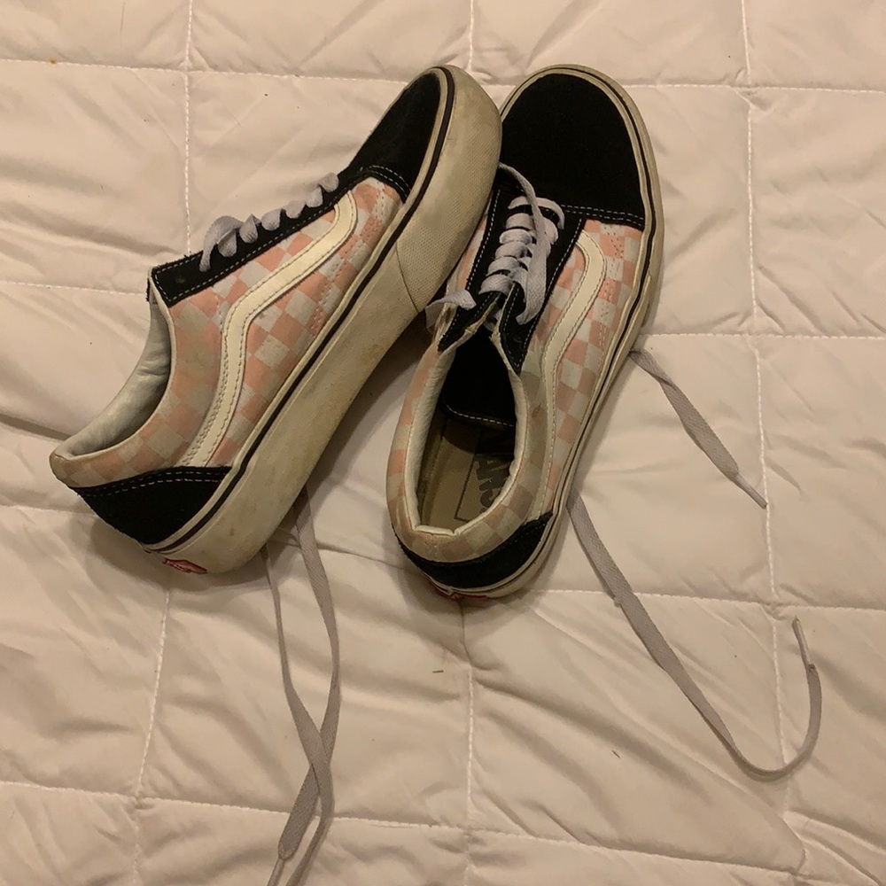 pink old school vans